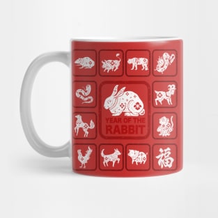 12 Chinese Zodiac Signs - Year of The Rabbit 2023 Mug